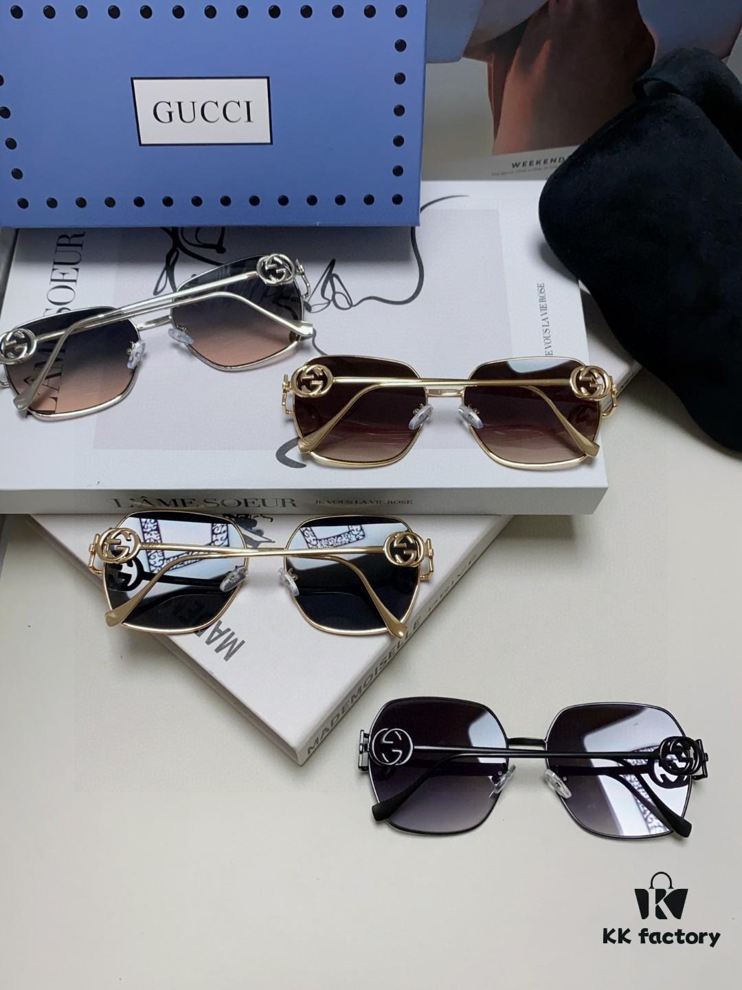 Gucci 2025 New Arrival Fashion Retro Stylish Comfortable Metal Avant-Garde Unisex Sunglasses 1207SA