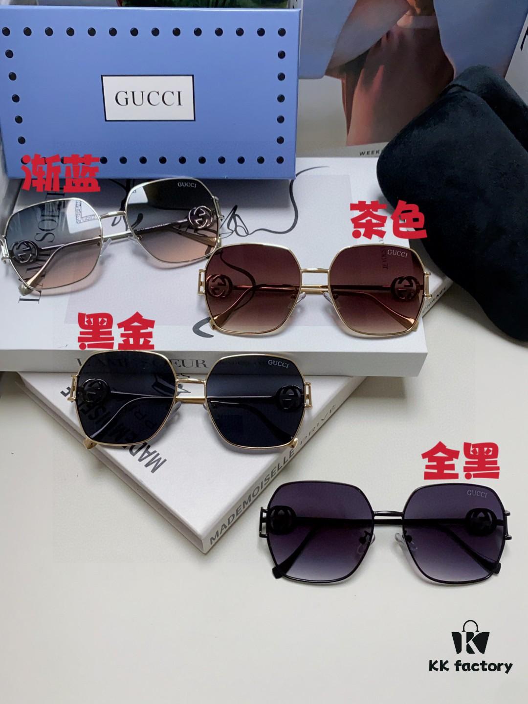 Gucci 2025 New Arrival Fashion Retro Stylish Comfortable Metal Avant-Garde Unisex Sunglasses 1207SA