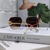 Gucci 2025 New Fashion Retro Stylish and Comfortable Unisex Sunglasses with Metallic Avant-Garde Design, Versatile Trendy Shades Model 1207SA
