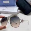 Gucci 2025 New Fashion Retro Stylish and Comfortable Unisex Sunglasses with Metal Avant-Garde Design, Versatile Trendy Shades Model 1207SA