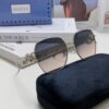 Gucci 2025 New Fashion Retro Stylish and Comfortable Unisex Sunglasses with Metal Avant-Garde Design, Versatile Trendy Shades Model 1207SA