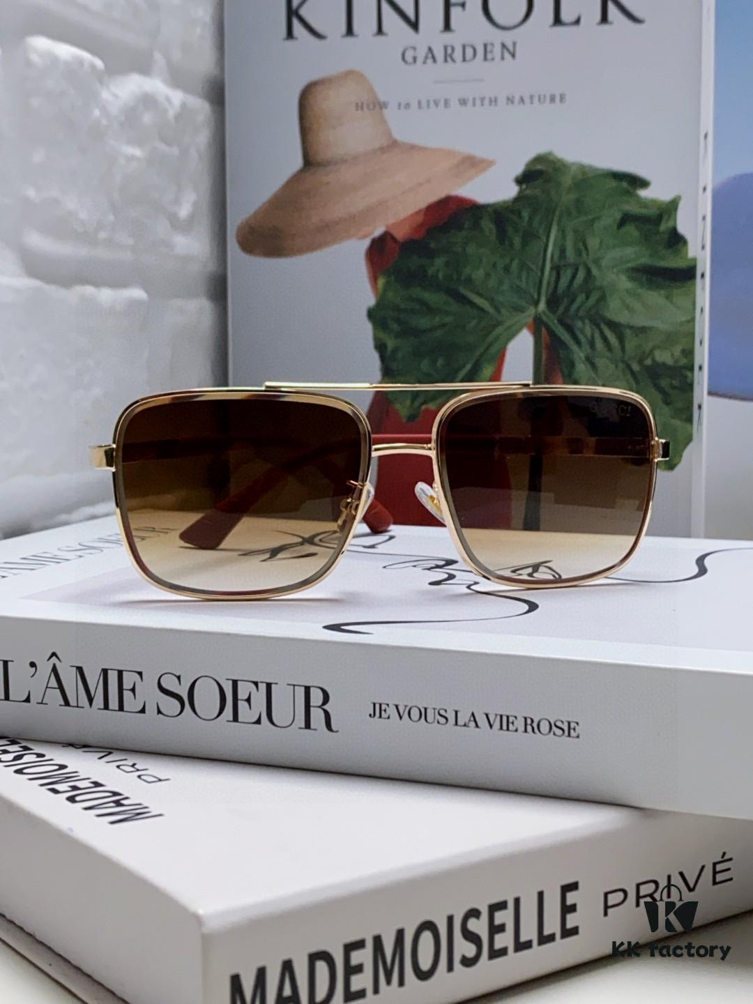 Gucci 2025 New Unisex Sunglasses, Fashionable Trendy Driving Sunglasses for Outdoor and Casual Wear