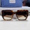 Gucci 2025 New Arrival Influencer Sunglasses for Women, Oversized Black Polarized Sunglasses, Round Face Friendly Celebrity Style Unisex Sun Glasses