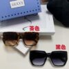 Gucci 2025 New Arrival Influencer Sunglasses for Women, Oversized Black Polarized Sunglasses, Round Face Friendly Celebrity Style Unisex Sun Glasses
