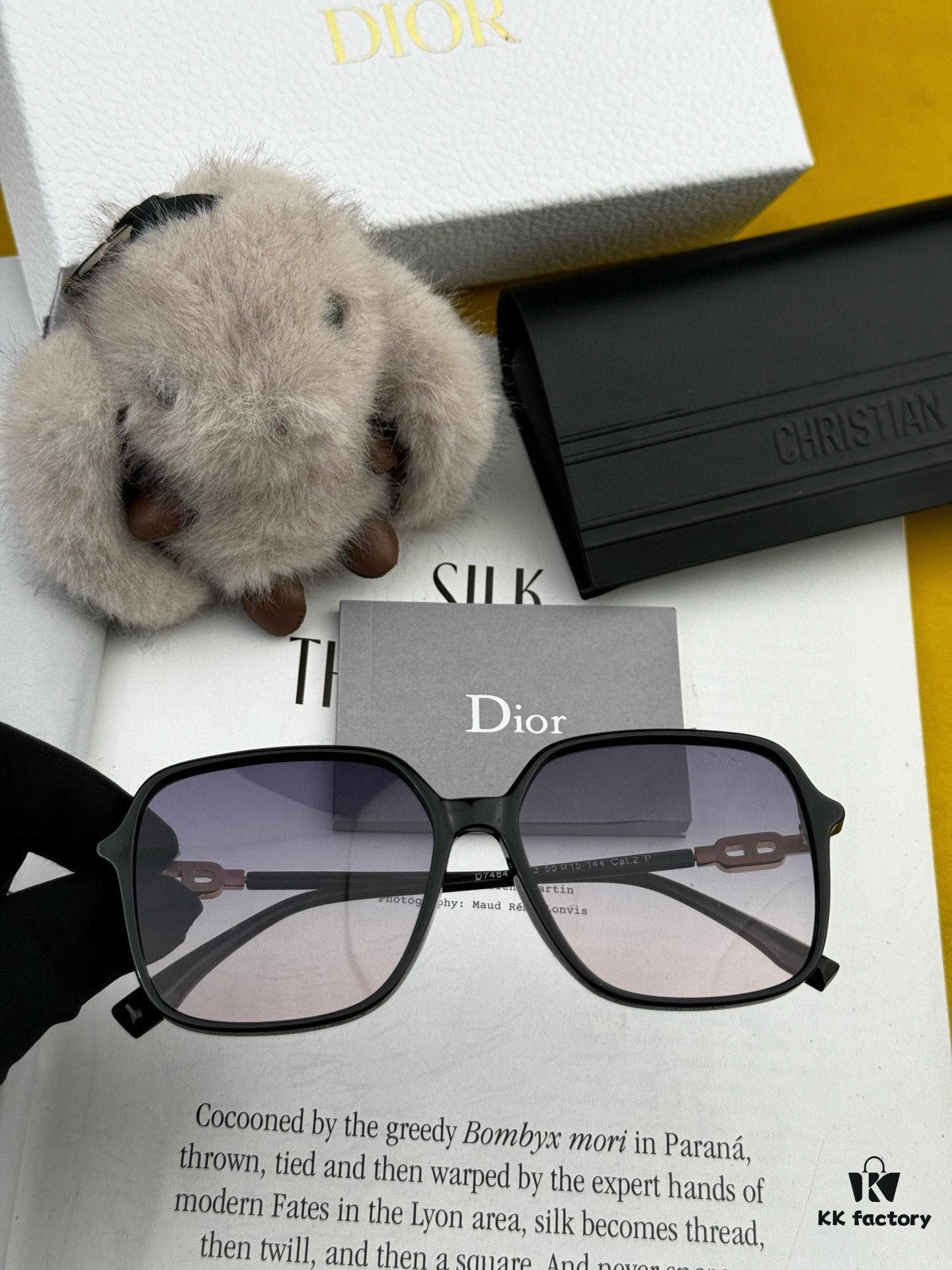 DIOR 2025 Spring New Arrival Trendy Best-Selling Fashion Round Frame Polarized Sunglasses, High-Quality Lightweight TR Frame, Comfortable Wear, Influencer-Style Women's HD Thickened Polarized Sunglasses 🕶️
