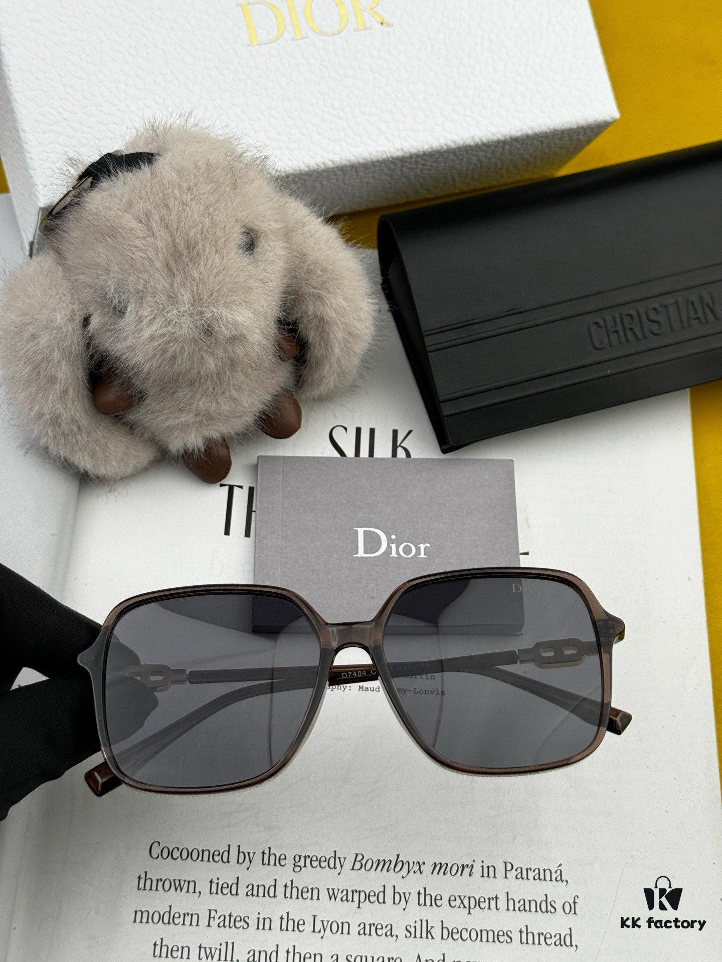 DIOR 2025 Spring New Arrival Trendy Best-Selling Fashion Round Frame Polarized Sunglasses, High-Quality Lightweight TR Frame, Comfortable Wear, Influencer-Style Women's HD Thickened Polarized Sunglasses 🕶️