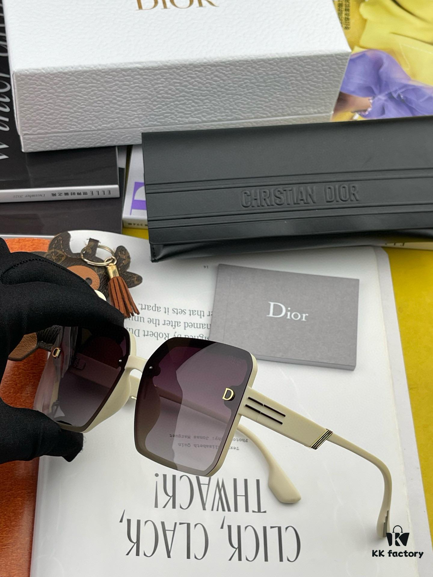 【DIOR】2025 Spring New Arrival Trendy Fashion Square Polarized Sunglasses High-Quality Comfortable Fit Influencer Style Women's HD Polarized Sunglasses 🕶️ Premium TR Frame Model: CD2682