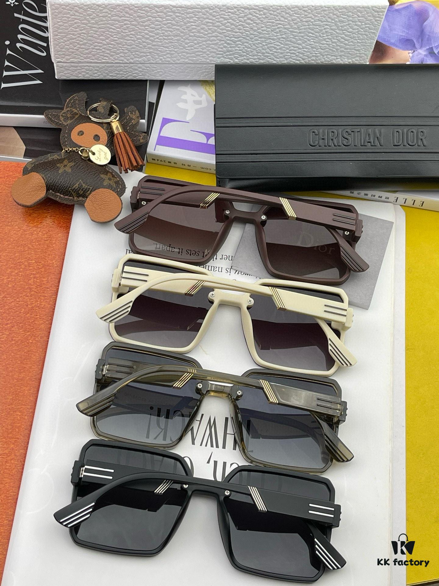 【DIOR】2025 Spring New Arrival Trendy Fashion Square Polarized Sunglasses High-Quality Comfortable Fit Influencer Style Women's HD Polarized Sunglasses 🕶️ Premium TR Frame Model: CD2682