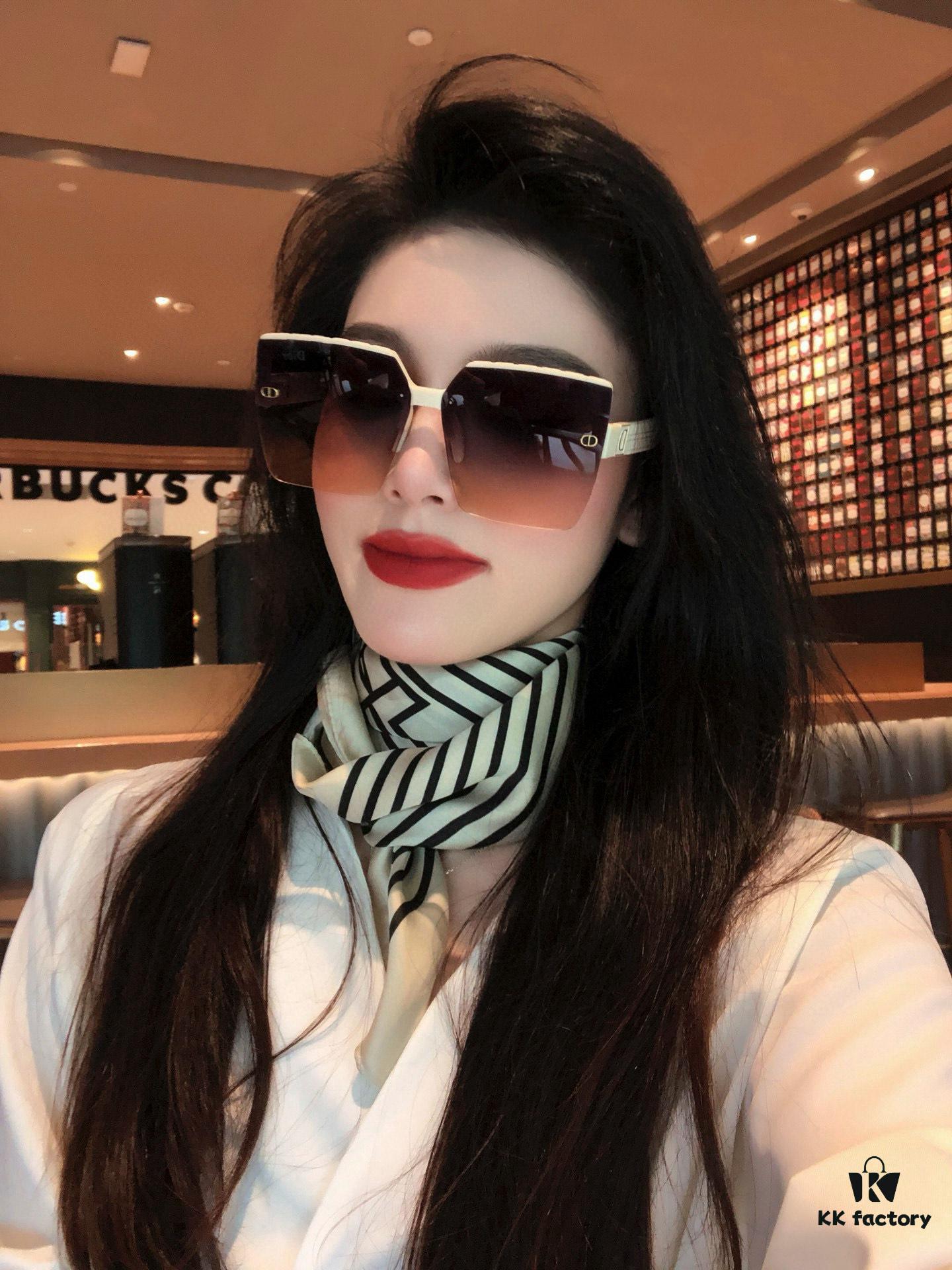 【DIOR】2025 Spring New Arrival Trendy Fashion Square Sunglasses High Quality Comfortable Fit Influencer Popular Style Model: D9805
