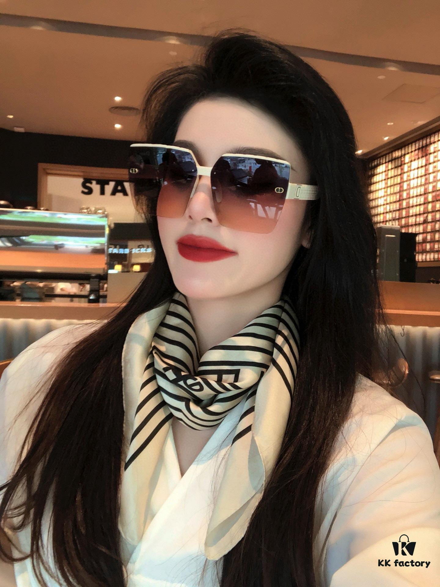 【DIOR】2025 Spring New Arrival Trendy Fashion Square Sunglasses High Quality Comfortable Fit Influencer Popular Style Model: D9805