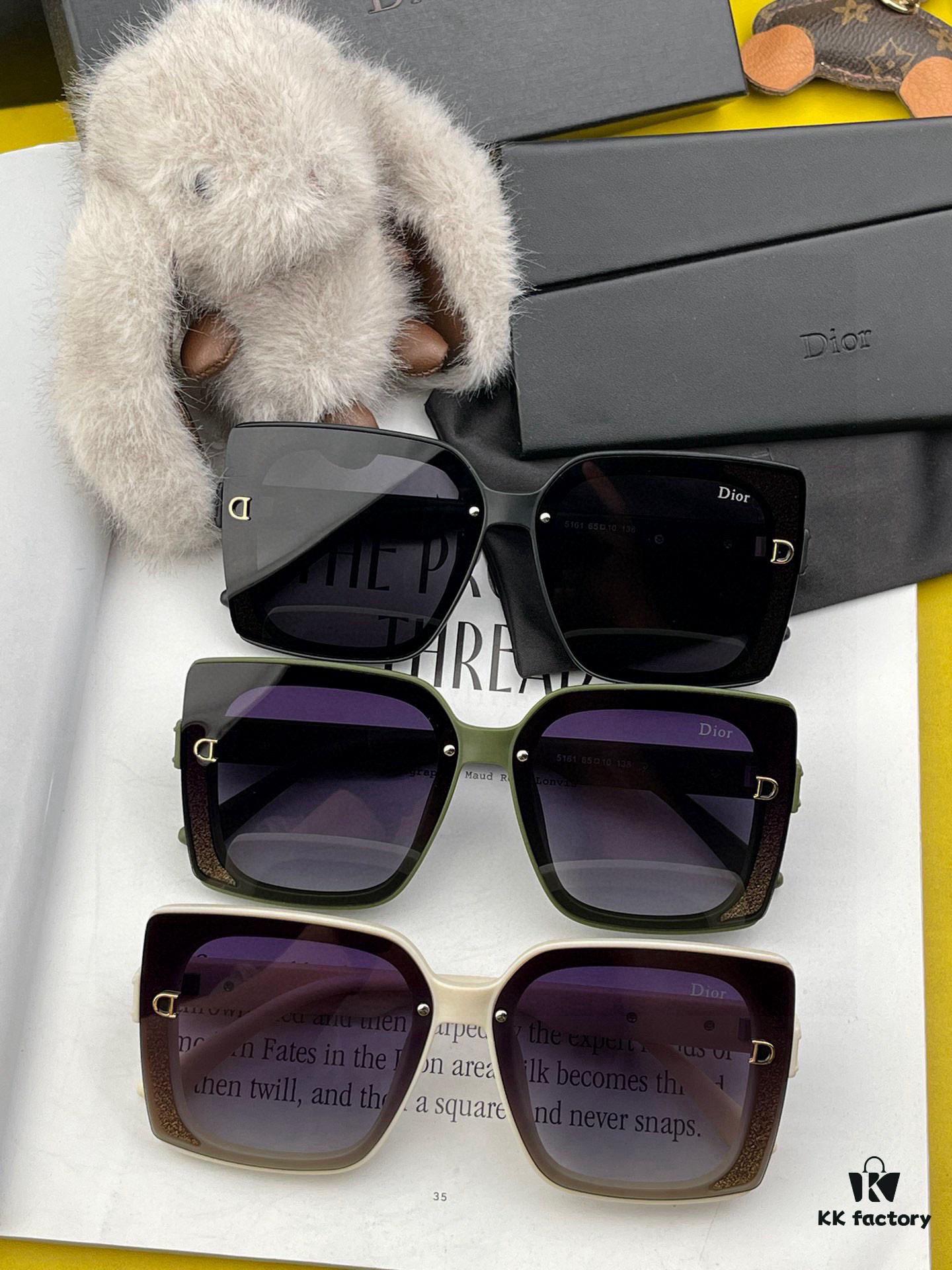 DIOR - 2025 Spring New Arrival Trendy Fashion Square Polarized Sunglasses, High-Quality Comfortable Fit, Influencer Favorite Women's HD Thickened Polarized Sunglasses