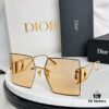 Dior 30 Montaigne S7U SS2023 Sunglasses – Thickened 3.0 with Blue Inner Lens Coating, Frameless Luxury Design with 'CD' Logo on Dark Ruthenium Temples