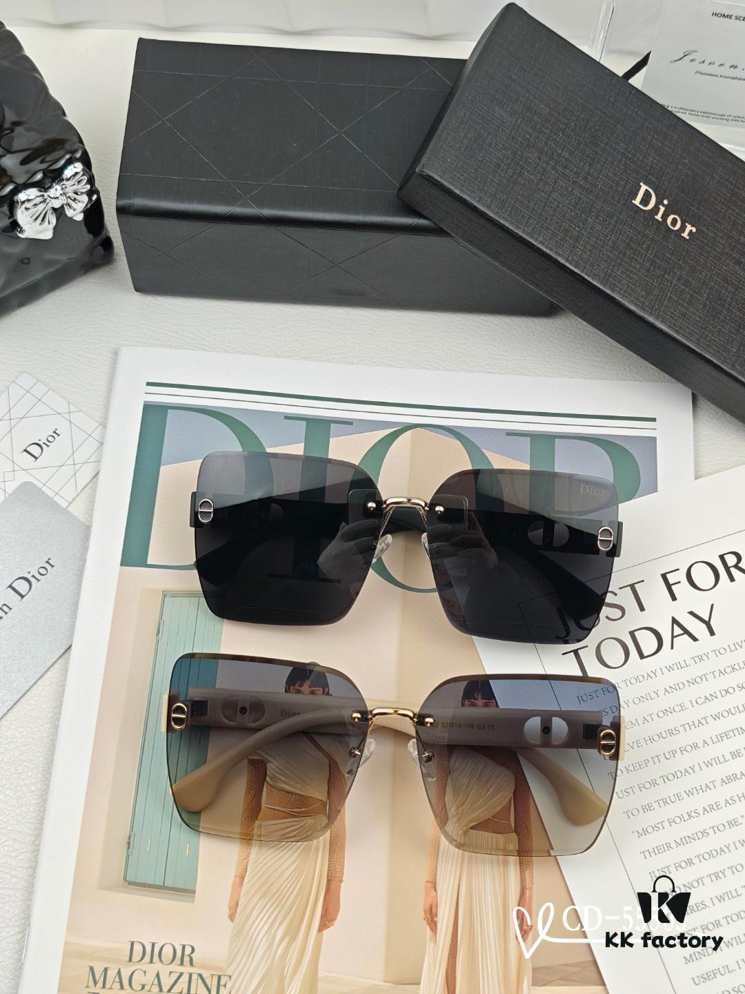 DIOR France TR90 Lightweight Sunglasses with Polarized Lenses, Model 55503