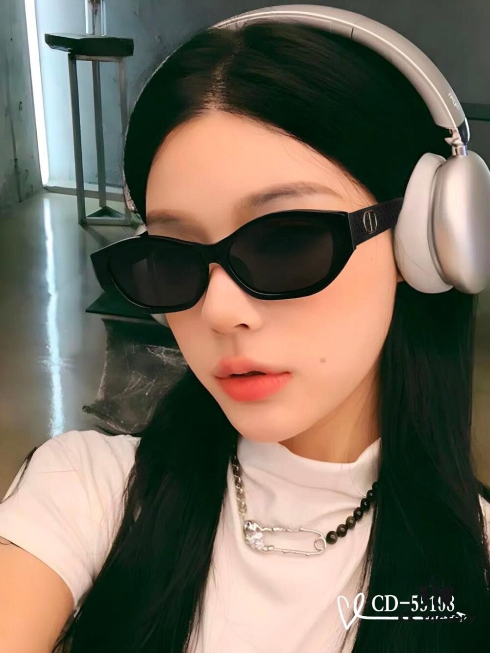 DIOR France TR90 Lightweight Sunglasses with Polarized Lenses, Model 55108