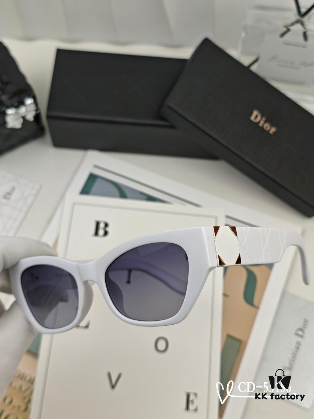 DIOR France TR90 Lightweight Sunglasses with Polarized Lenses, Model 55156