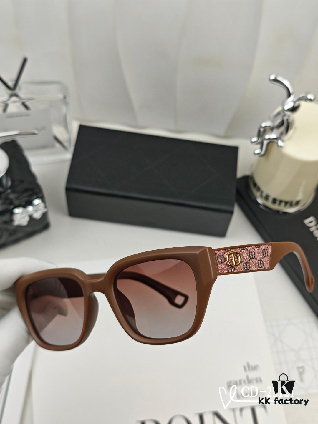 DIOR France TR90 Lightweight Sunglasses with Polarized Lenses, Model 25121