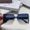 Dior 2025 New Large Frame Women's Sunglasses, Square Edged Frameless UV-Protective Vacation Sunglasses