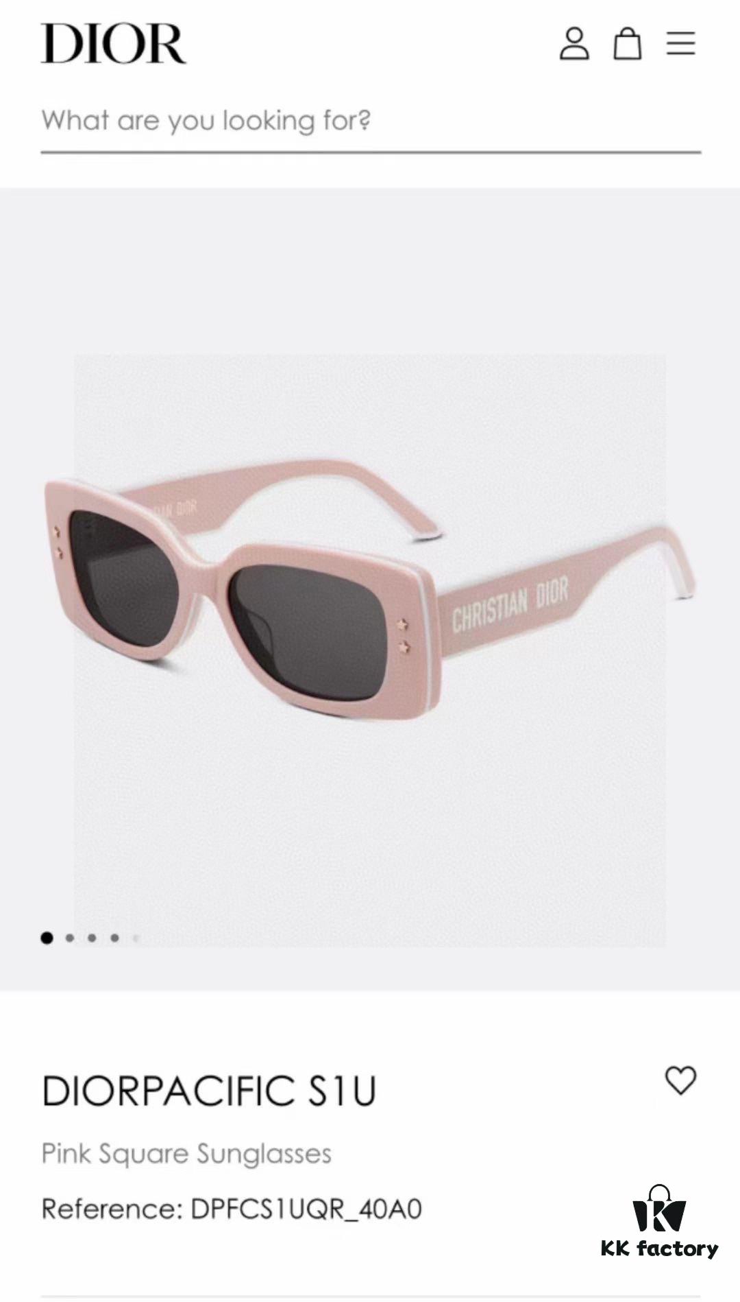 DIOR Pacific S1U Classic Two-Tone Sunglasses