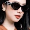 DIOR Cat-Eye Fashion Women's Sunglasses with Classic Two-Tone Design