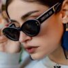 DIOR Cat-Eye Fashion Women's Sunglasses with Classic Two-Tone Design