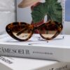 DIOR Cat-Eye Fashion Women's Sunglasses with Classic Two-Tone Design