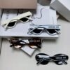 DIOR Cat-Eye Fashion Women's Sunglasses with Classic Two-Tone Design