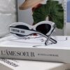 DIOR Cat-Eye Fashion Women's Sunglasses with Classic Two-Tone Design