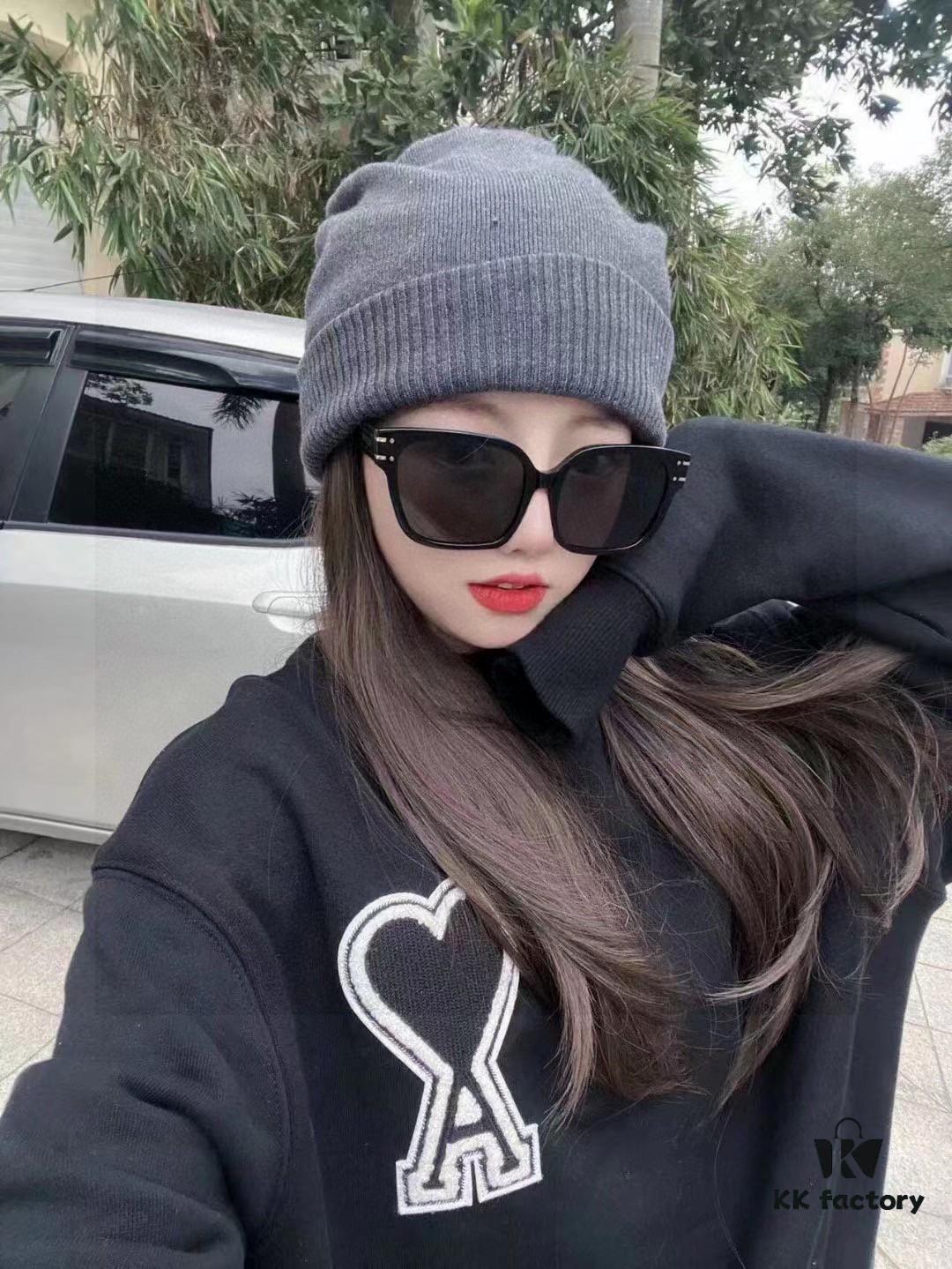 Dior Hot-Selling Square Arrival Official Website Model Runway Style! Jay Chou, Angelababy, and Jiang Shuying Same-Style Oversized Women's Sunglasses S7f