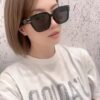 Dior Hot-Selling Square Arrival Official Website Model Runway Style! Jay Chou, Angelababy, and Jiang Shuying Same-Style Oversized Women's Sunglasses S7f