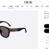 Dior Hot-Selling Square Arrival Official Website Model Runway Style! Jay Chou, Angelababy, and Jiang Shuying Same-Style Oversized Women's Sunglasses S7f