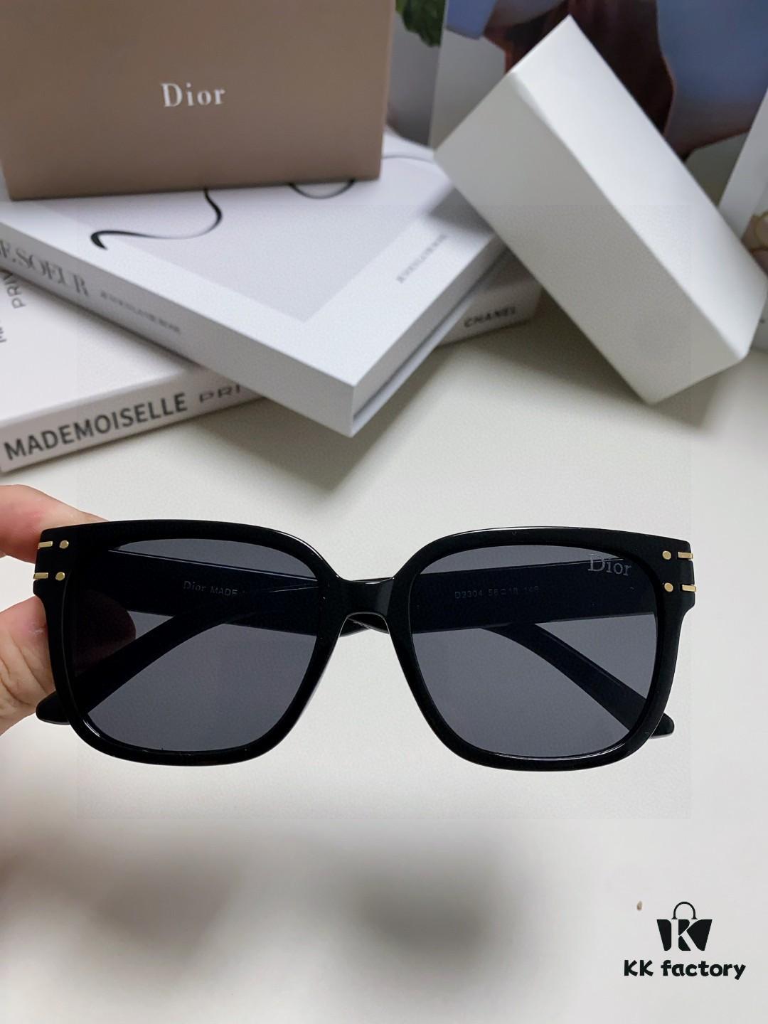 Dior Hot-Selling Square Arrival Official Website Model Runway Style! Jay Chou, Angelababy, and Jiang Shuying Same-Style Oversized Women's Sunglasses S7f