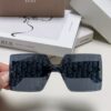 Dior 2025 New Arrival Mirror Lens Letter-Embossed Frameless Cut-Out Fashion Sunglasses for Women, Stylish Oversized Unisex Shades, Slimming European-American Design