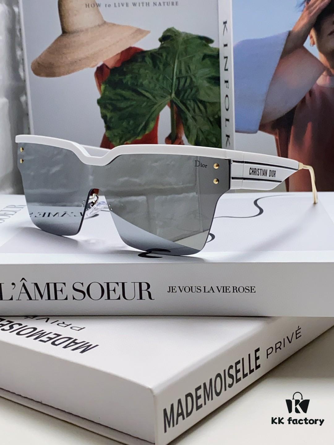 Dior DiorClub Full-Rim Sunglasses, High Version with Dior Oblique Pattern, Stylish Modern Dior Design Eyewear