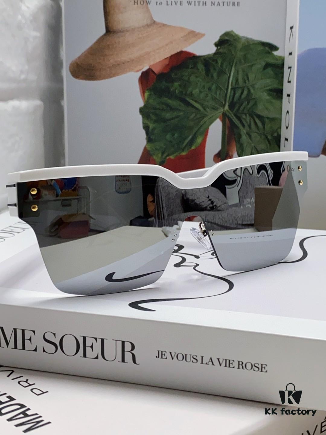 Dior DiorClub Full-Rim Sunglasses, High Version with Dior Oblique Pattern, Stylish Modern Dior Design Eyewear