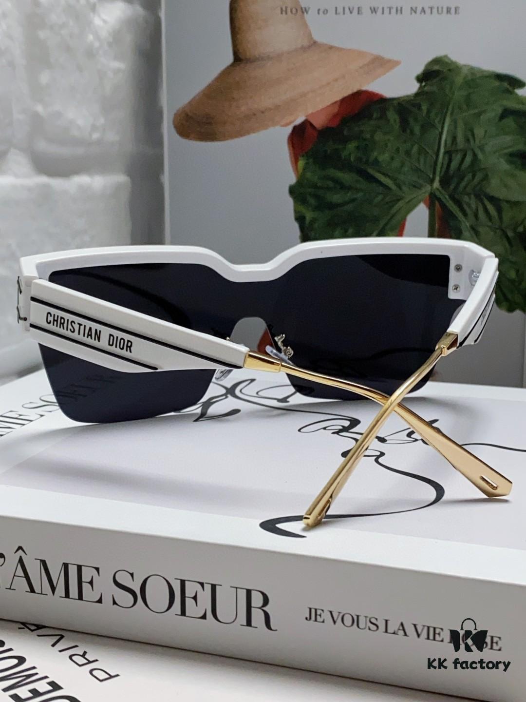 Dior DiorClub Full-Rim Sunglasses, High Version with Dior Oblique Pattern, Stylish Modern Dior Design Eyewear