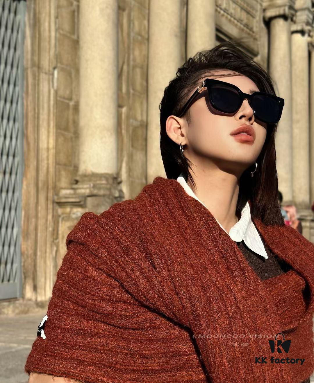 DIOR 2025 New Arrival Trendy Fashion Square Frame Sunglasses for Women, HD Thick Polarized Lens, Comfortable Wear, Influencer Style