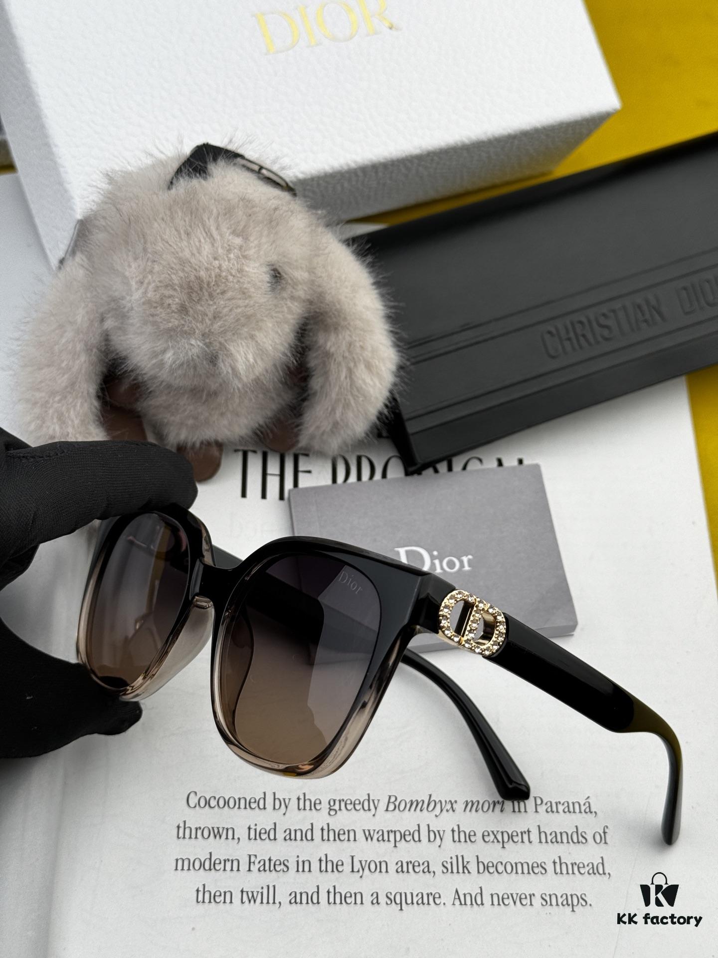 DIOR 2025 New Arrival Trendy Fashion Square Frame Sunglasses for Women, HD Thick Polarized Lens, Comfortable Wear, Influencer Style