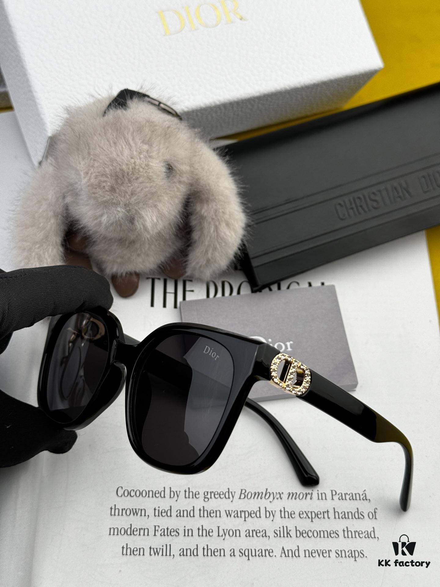 DIOR 2025 New Arrival Trendy Fashion Square Frame Sunglasses for Women, HD Thick Polarized Lens, Comfortable Wear, Influencer Style