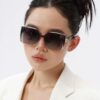 DIOR 2025 New Arrival Trendy Fashion Square Sunglasses for Women, High-Definition Thick Polarized Lens, Comfortable Wear, Influencer Favorite Style 🕶️