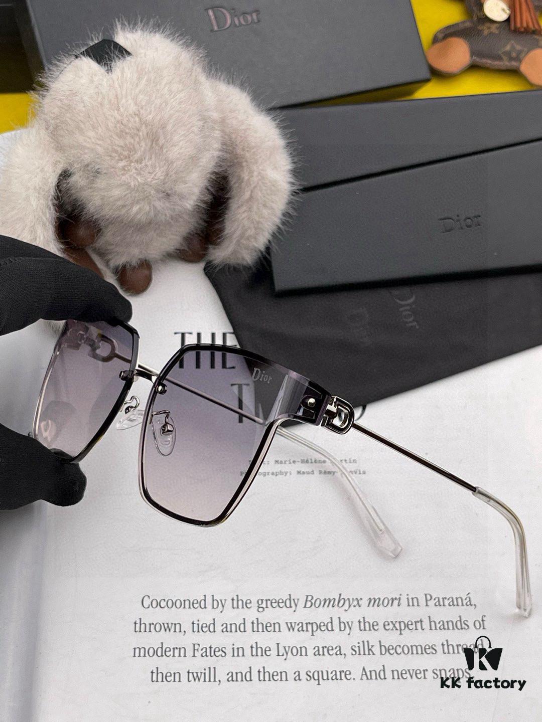 DIOR Volcano ☔️ Fashion Frameless Sunglasses Lenses Top Luxury High Quality Women's Driving Sunglasses Model: CD05811