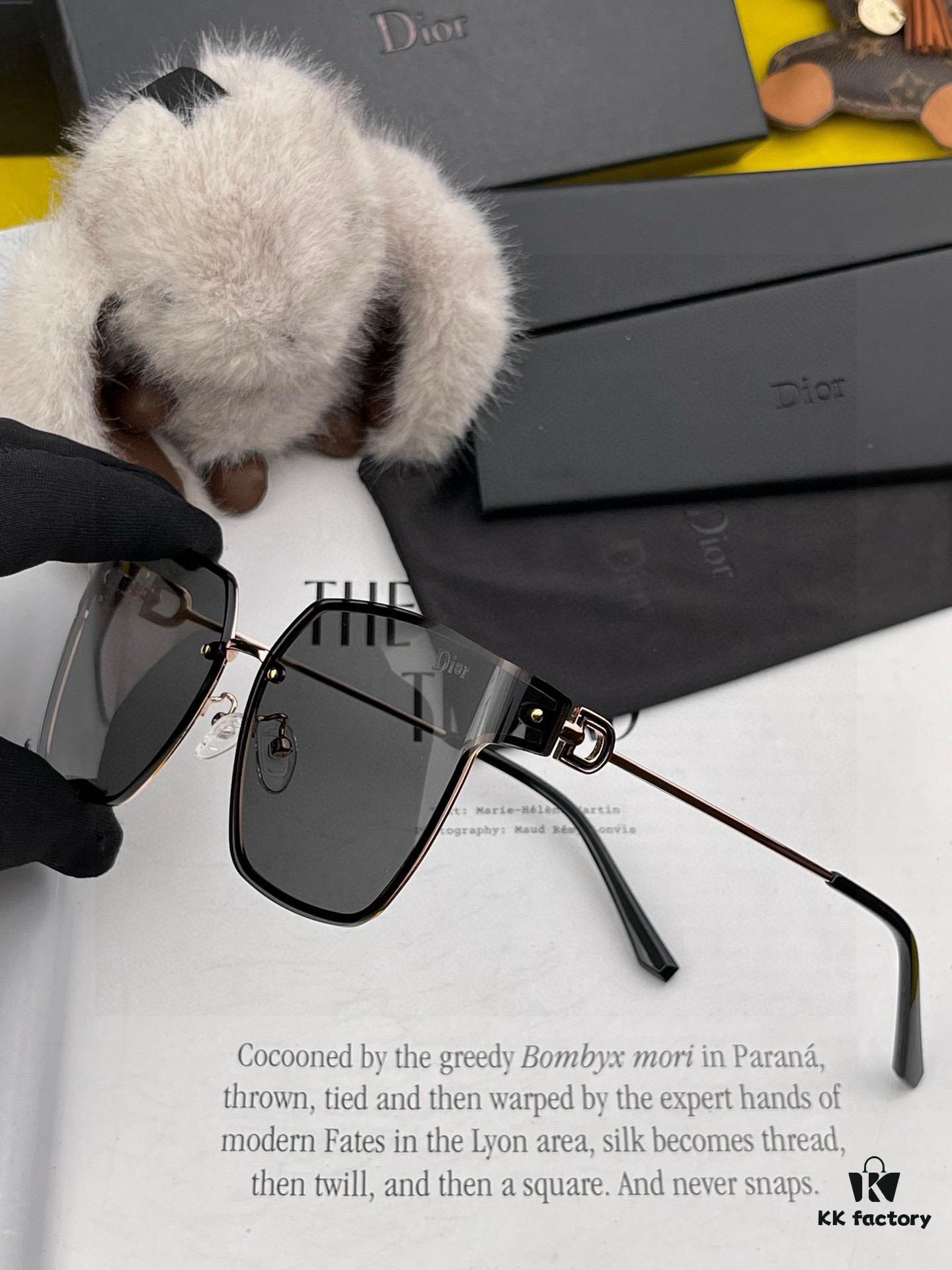 DIOR Volcano ☔️ Fashion Frameless Sunglasses Lenses Top Luxury High Quality Women's Driving Sunglasses Model: CD05811