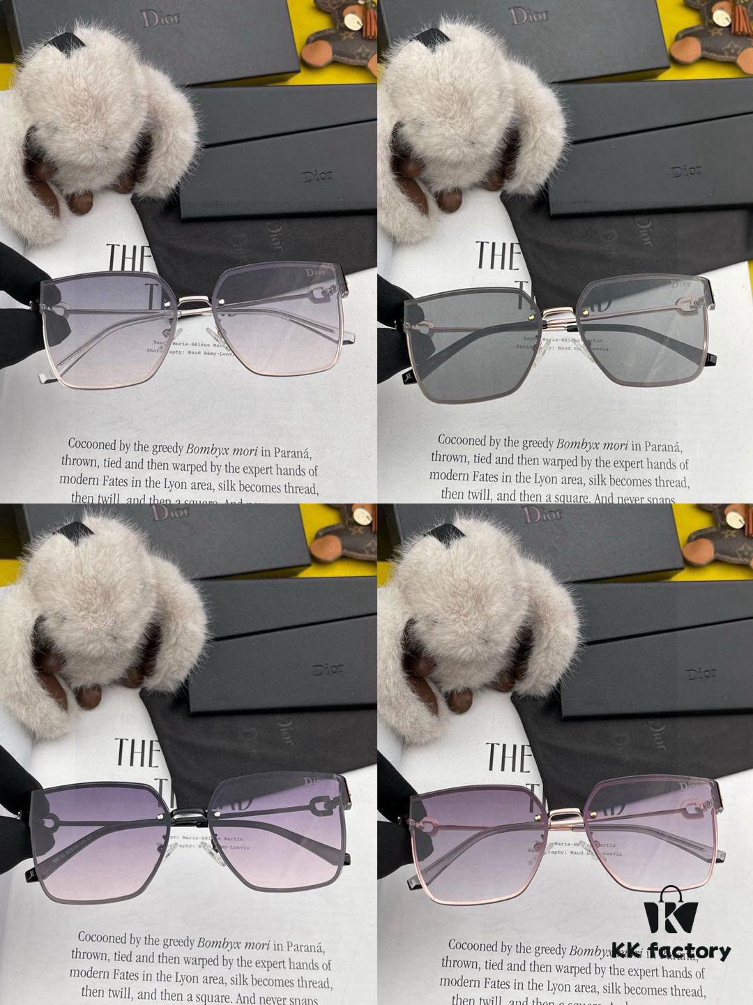 DIOR Volcano ☔️ Fashion Frameless Sunglasses Lenses Top Luxury High Quality Women's Driving Sunglasses Model: CD05811