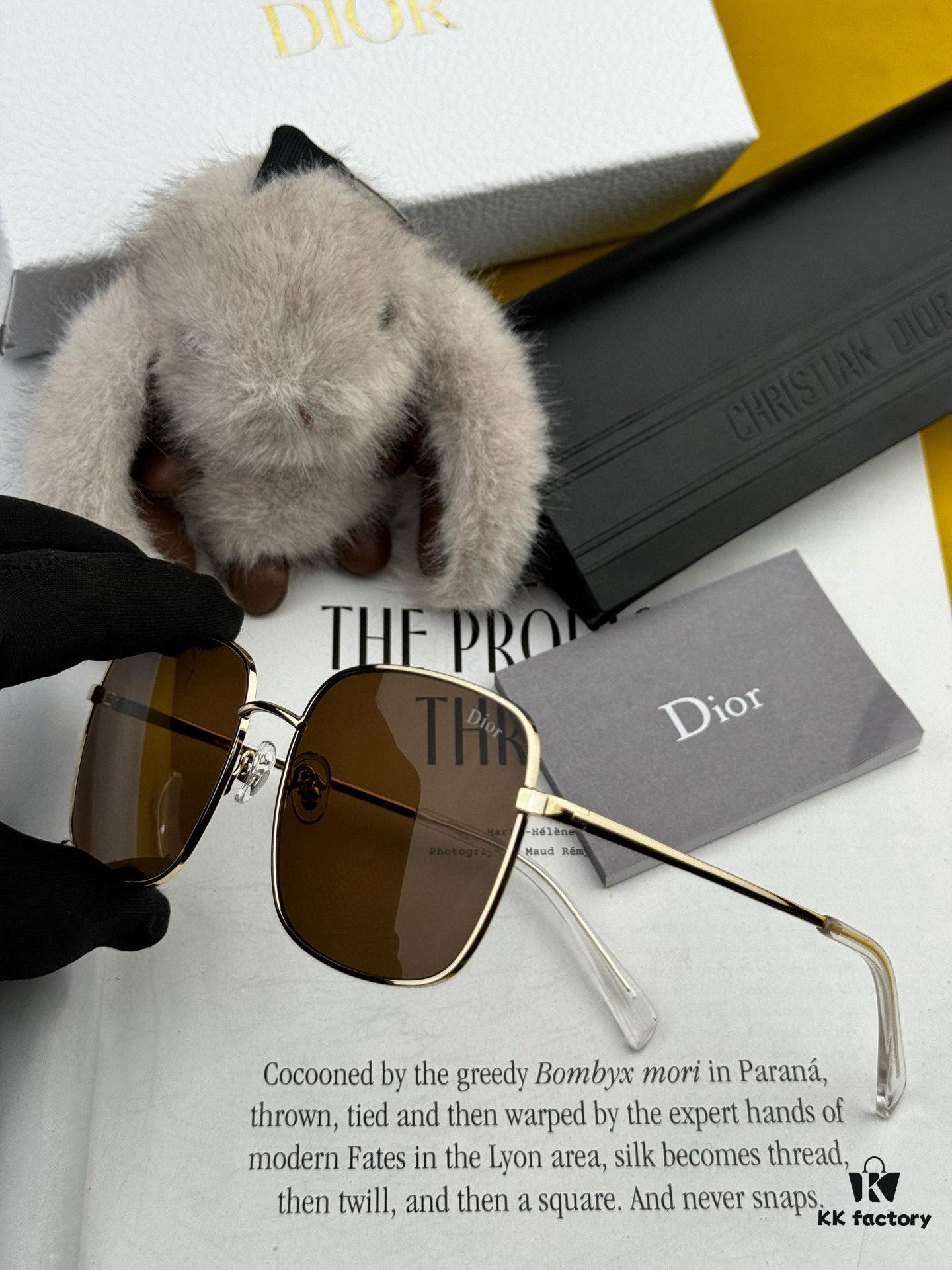 DIOR Volcano ☔ Fashion Square Sunglasses Top Luxury High Quality Women's Driving Sunglasses with Exceptional Charm Model: CD5908