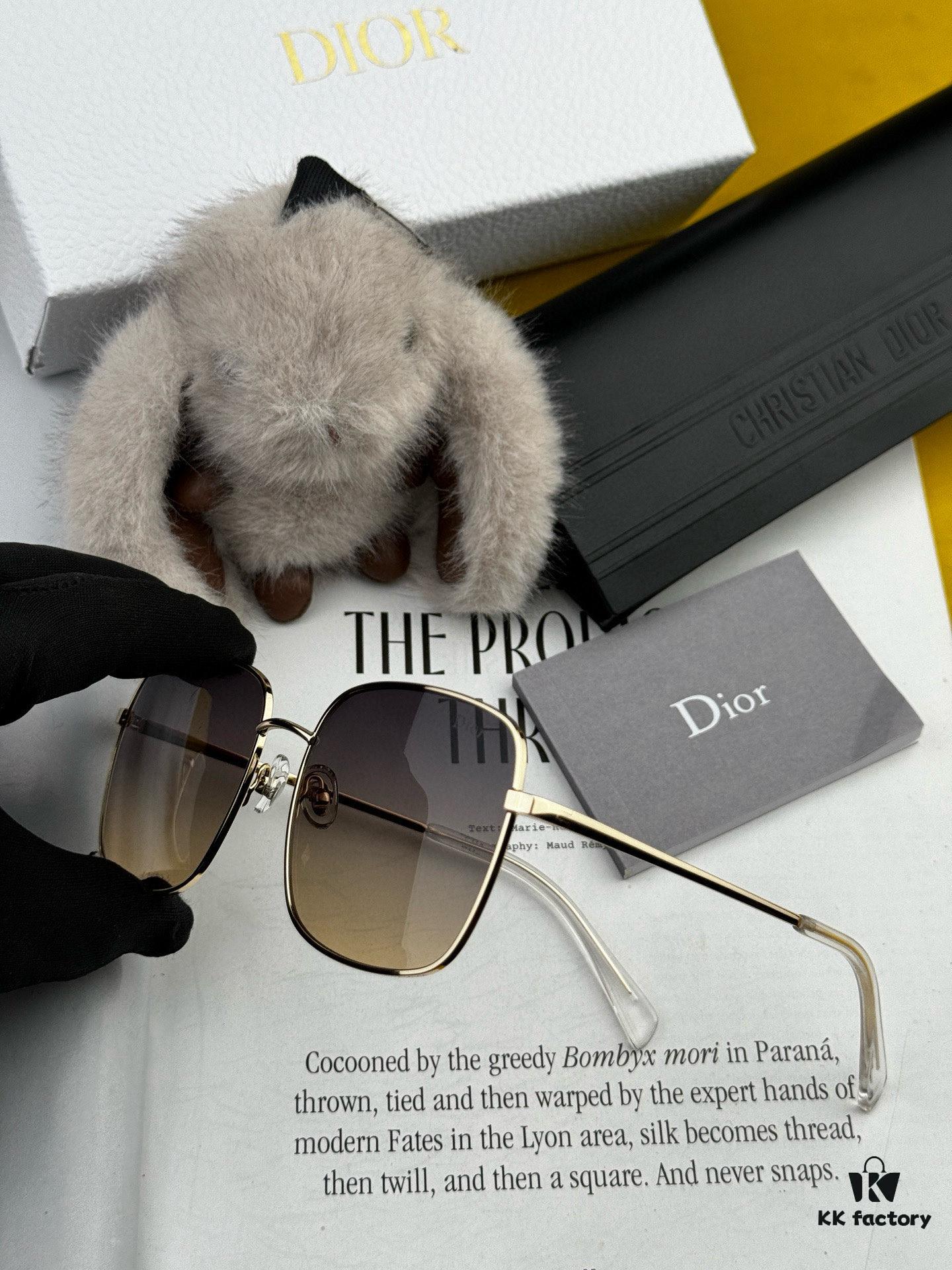 DIOR Volcano ☔ Fashion Square Sunglasses Top Luxury High Quality Women's Driving Sunglasses with Exceptional Charm Model: CD5908