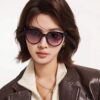 【DIOR - Dior】2025 Spring New Arrival Trendy Best-Selling Fashion Round Frame Polarized Sunglasses High Quality Comfortable Wear Influencer Favorite Model: D5106