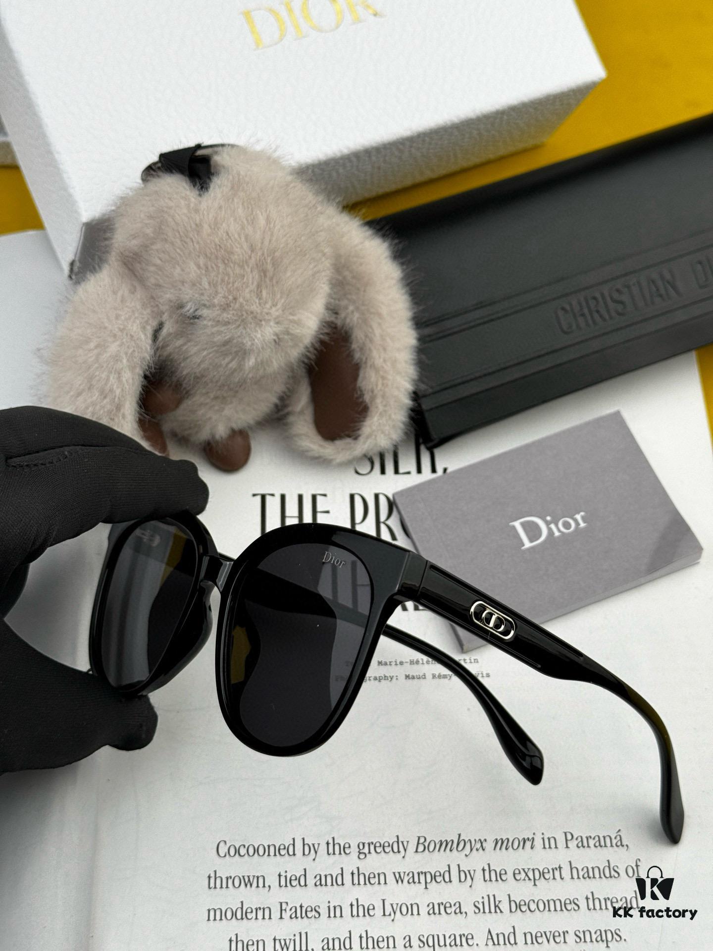 【DIOR】2025 Spring New Arrival Trendy Fashion Round Frame Polarized Sunglasses High Quality Comfortable Fit Influencer Style Model: D6106