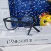 Dior 2025 New Arrival Minimalist Black Frame Glasses for Women, D-Shaped Grey Blue-Light Blocking Optical Glasses, Unisex Photochromic Myopia Eyewear, Suitable as Sunglasses or Everyday Style