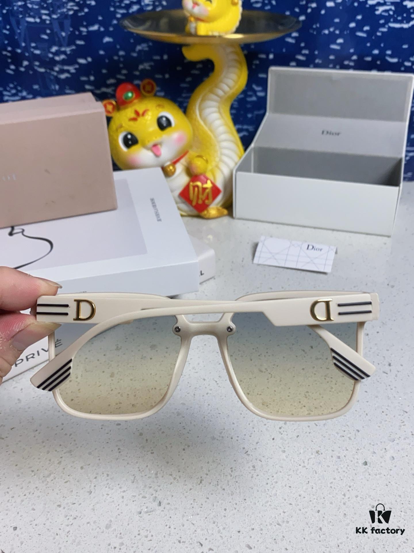 Dior 2025 New Arrival Sunglasses for Women, Stylish Oversized Square Frame, Korean-Inspired Trendy Glasses, Slimming UV-Protective Sunglasses for Round Faces