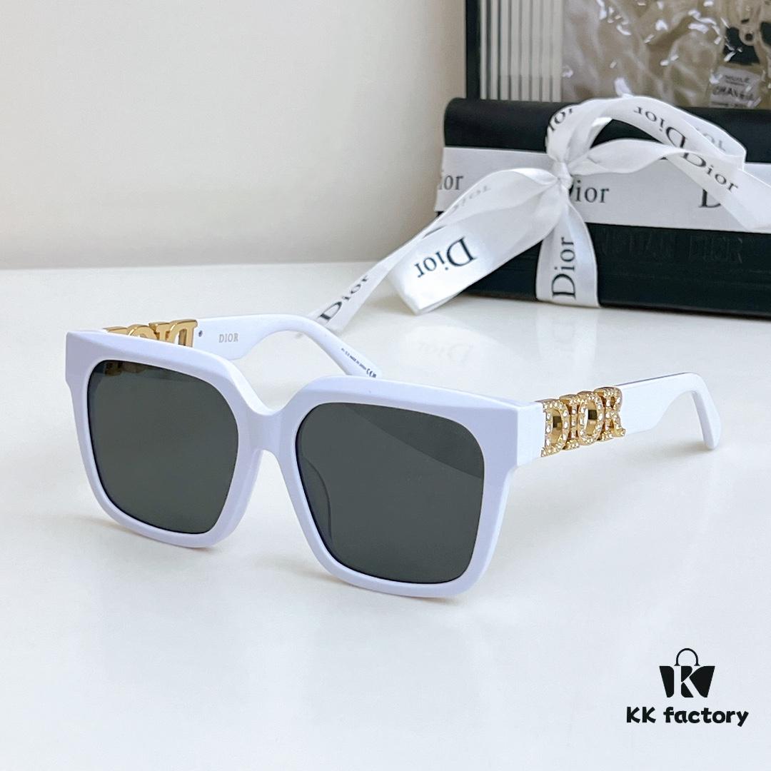 145 Dior Same Color Arrived, Diamond Version 💎 Square Unisex Luxury Frame, Unisex Stylish Design, Flattering Face Shape, Makes Face Look Slimmer 😘😝