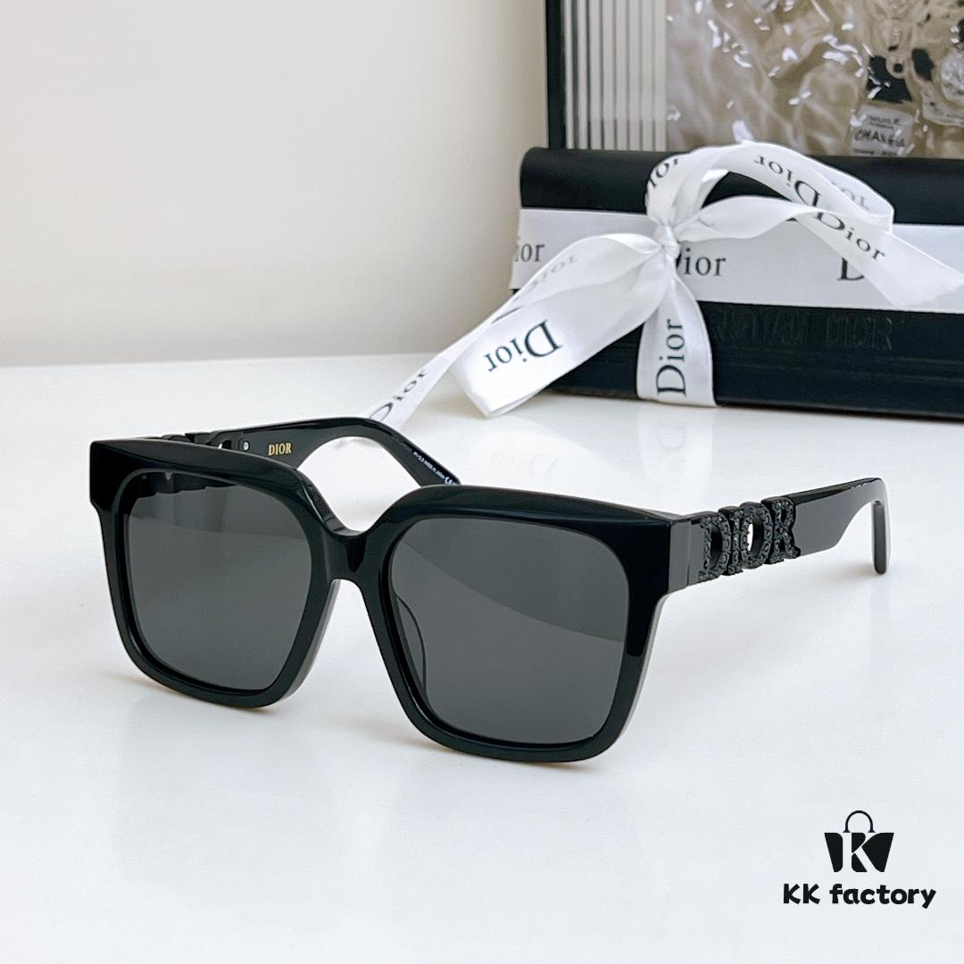 145 Dior Same Color Arrived, Diamond Version 💎 Square Unisex Luxury Frame, Unisex Stylish Design, Flattering Face Shape, Makes Face Look Slimmer 😘😝